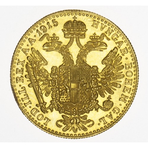 Zlatá mince dukát 1915 FJI