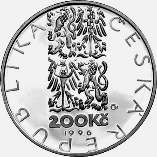Stříbrná pamětní mince 200 Kč Deburau