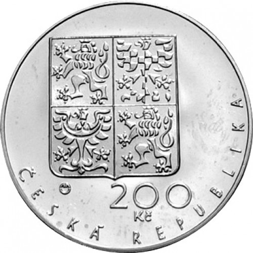 Stříbrná pamětní mince 200 Kč katedrála sv. Víta