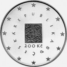 Stříbrná pamětní mince 200 Kč EU