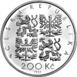 Stříbrná pamětní mince 200 Kč Šafařík