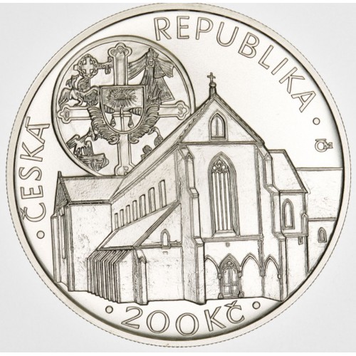 Stříbrná pamětní mince 200 Kč Zlatá koruna