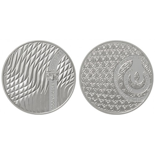 Pamětní stříbrná mince 200 Kč sklářská škola